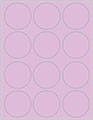 Purple Lace Soho Round Labels Style B5